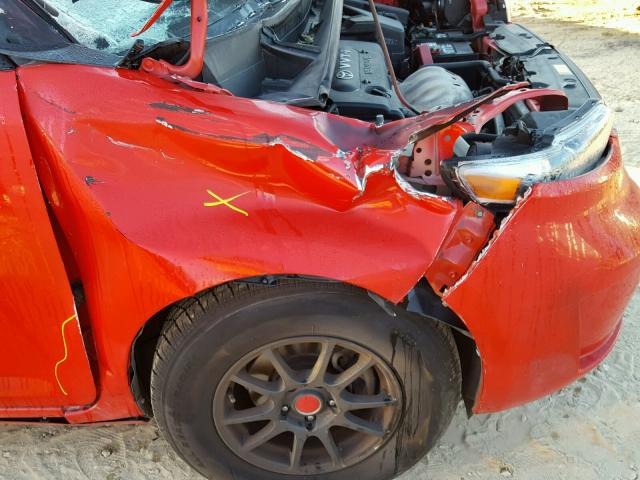 JTLKE50E591096982 - 2009 TOYOTA SCION XB წითელი ფოტო 9