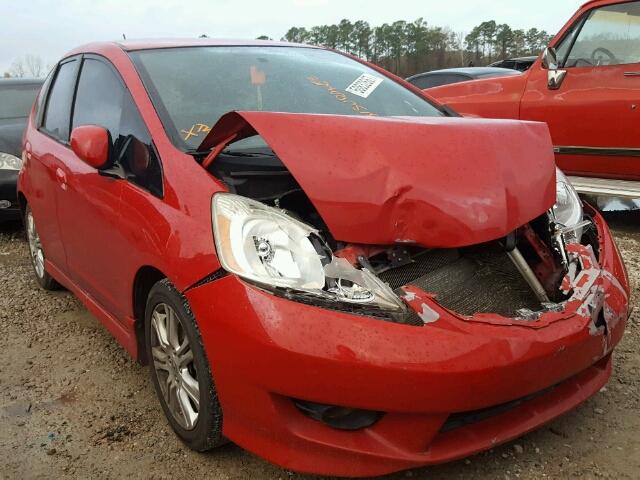 JHMGE88429S046662 - 2009 HONDA FIT SPORT RED photo 1