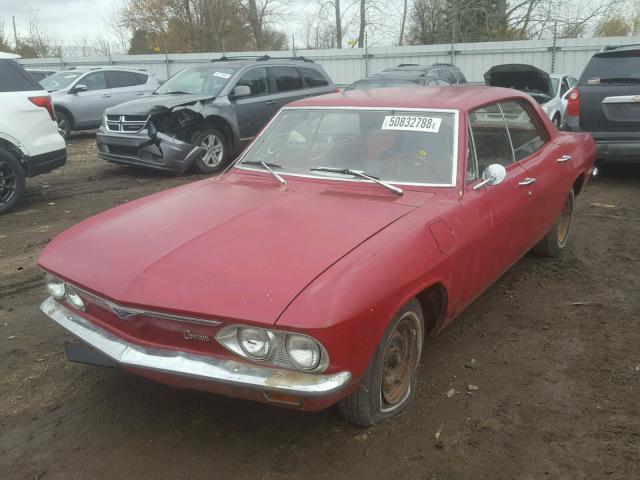 101396W138010 - 1966 CHEVROLET CORVAIR RED photo 2