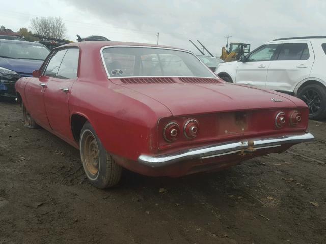 101396W138010 - 1966 CHEVROLET CORVAIR RED photo 3