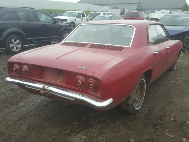 101396W138010 - 1966 CHEVROLET CORVAIR RED photo 4