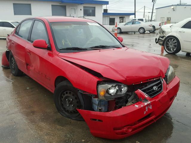 KMHDN46D54U818872 - 2004 HYUNDAI ELANTRA GL RED photo 1