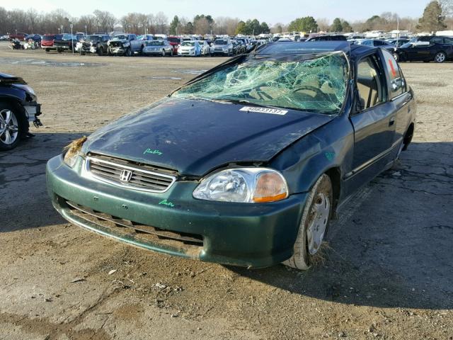 2HGEJ8644VH520976 - 1997 HONDA CIVIC EX მწვანე ფოტო 2