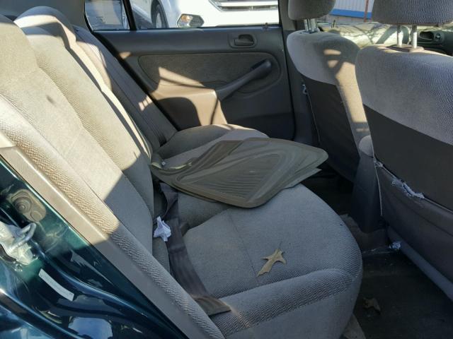 2HGEJ8644VH520976 - 1997 HONDA CIVIC EX მწვანე ფოტო 6