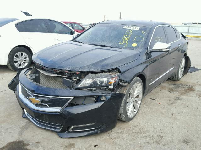 1G1165S3XFU143765 - 2015 CHEVROLET IMPALA LTZ BLACK photo 2