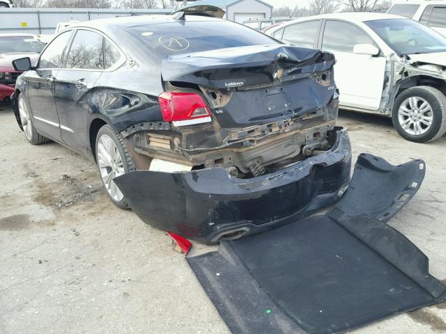 1G1165S3XFU143765 - 2015 CHEVROLET IMPALA LTZ BLACK photo 3