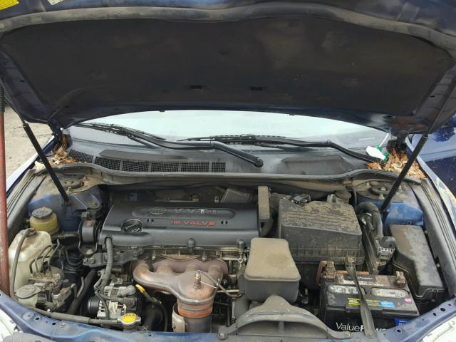 4T1BE46K49U302208 - 2009 TOYOTA CAMRY BASE BLUE photo 7