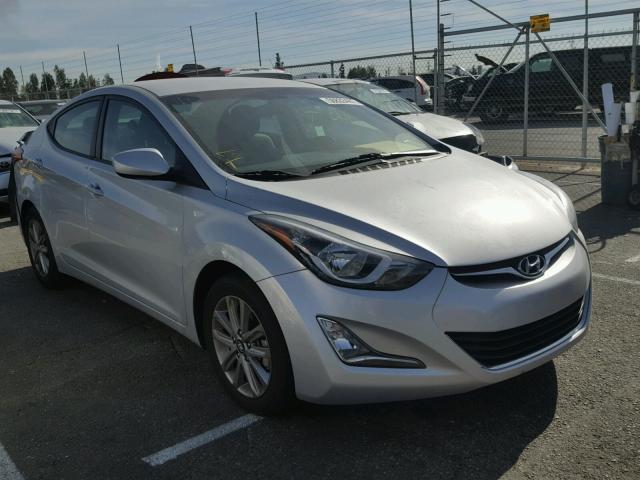 5NPDH4AE6GH744582 - 2016 HYUNDAI ELANTRA SE SILVER photo 1