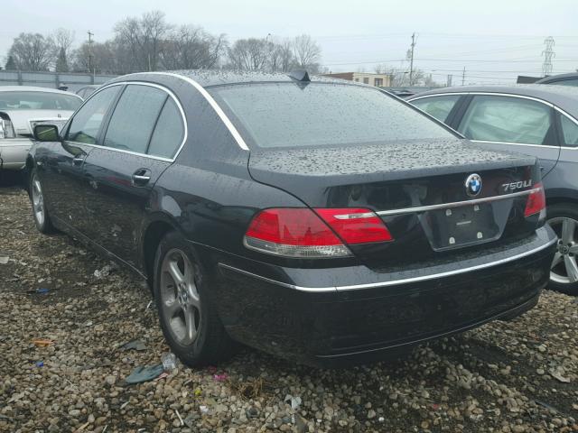 WBAHN835X8DT83277 - 2008 BMW 750 LI BLACK photo 3