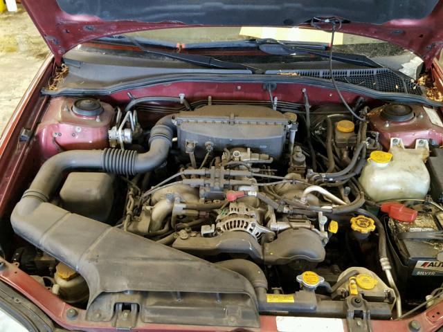 4S3BH686736638700 - 2003 SUBARU LEGACY OUT RED photo 7