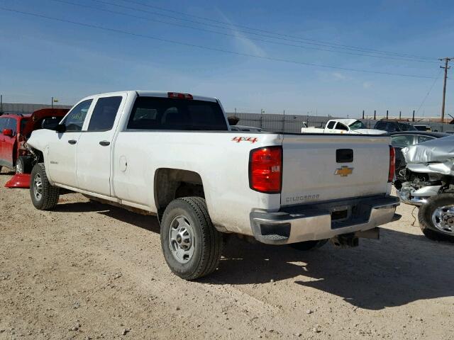 1GC1KUEYXHF153367 - 2017 CHEVROLET SILVERADO WHITE photo 3