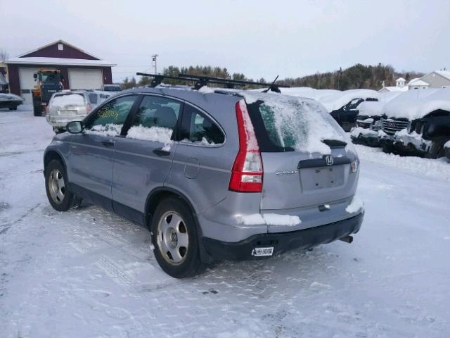 JHLRE48398C009520 - 2008 HONDA CR-V LX SILVER photo 3