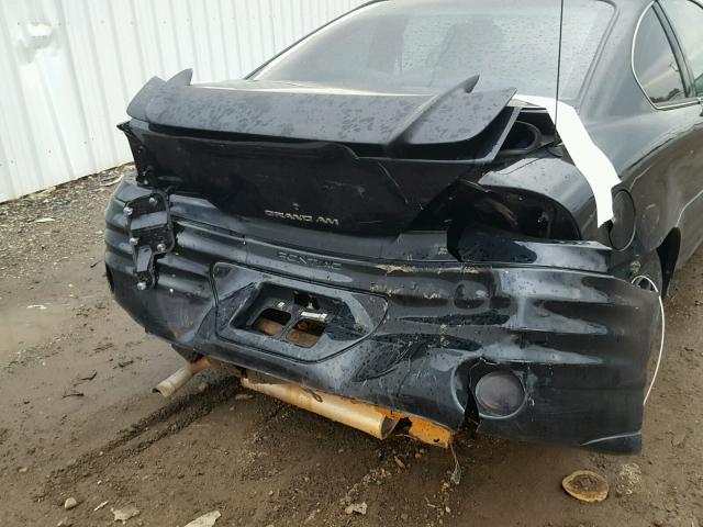 1G2NE12T4XM929765 - 1999 PONTIAC GRAND AM S BLACK photo 9