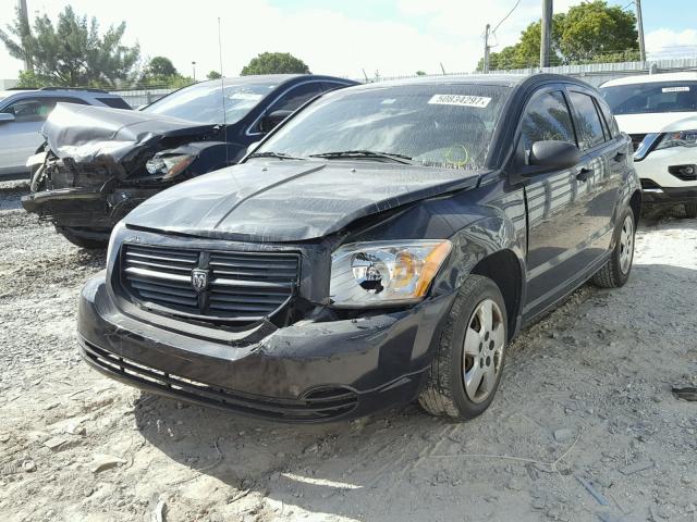 1B3HB28B38D674485 - 2008 DODGE CALIBER BLACK photo 2