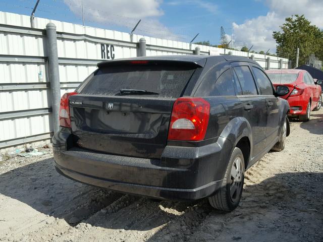 1B3HB28B38D674485 - 2008 DODGE CALIBER BLACK photo 4