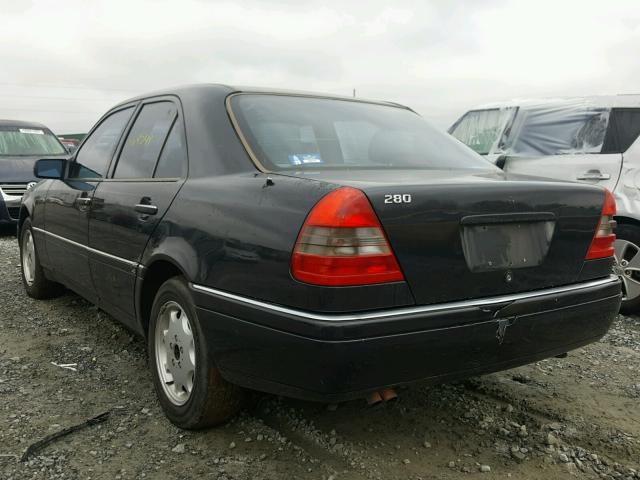 WDBHA28E6SF177369 - 1995 MERCEDES-BENZ C 280 BLACK photo 3