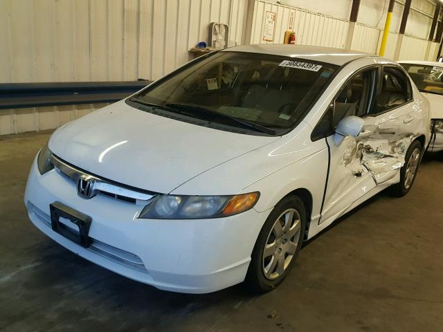 2HGFA16558H331388 - 2008 HONDA CIVIC LX WHITE photo 2