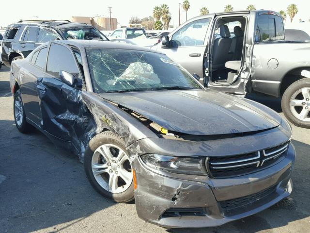 2C3CDXBG3GH228704 - 2016 DODGE CHARGER SE GRAY photo 1