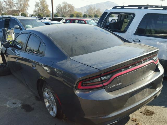 2C3CDXBG3GH228704 - 2016 DODGE CHARGER SE GRAY photo 3