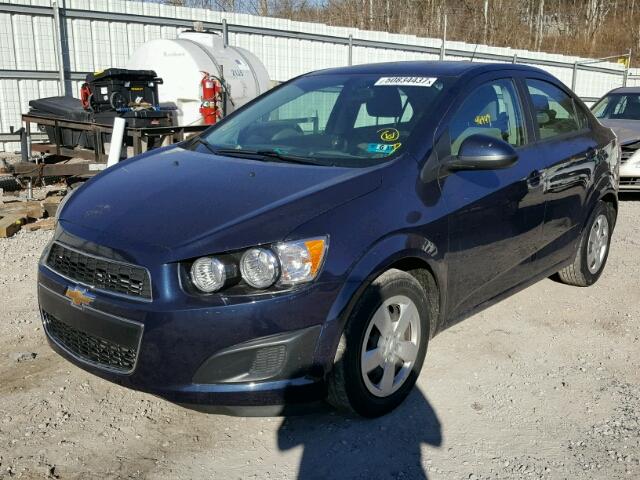 1G1JA5SH1F4138075 - 2015 CHEVROLET SONIC LS BLUE photo 2