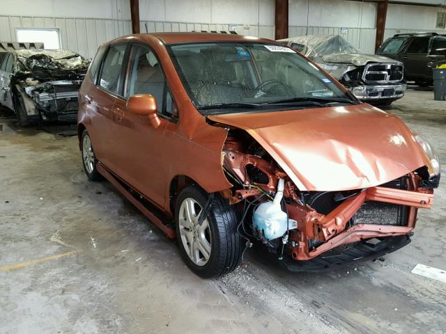 JHMGD38627S033964 - 2007 HONDA FIT S ORANGE photo 1