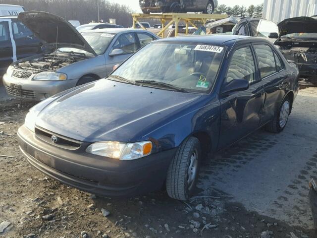 2T1BR12EXYC314852 - 2000 TOYOTA COROLLA VE BLUE photo 2