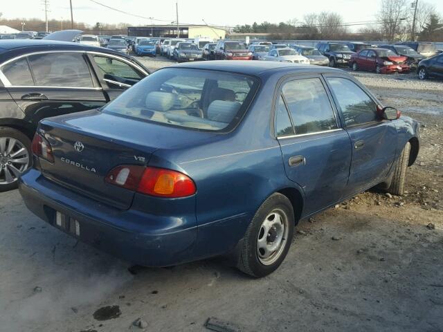 2T1BR12EXYC314852 - 2000 TOYOTA COROLLA VE BLUE photo 4