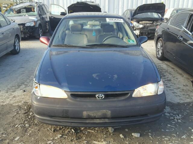 2T1BR12EXYC314852 - 2000 TOYOTA COROLLA VE BLUE photo 9