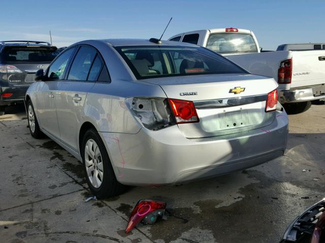 1G1PA5SH8F7134758 - 2015 CHEVROLET CRUZE LS SILVER photo 3