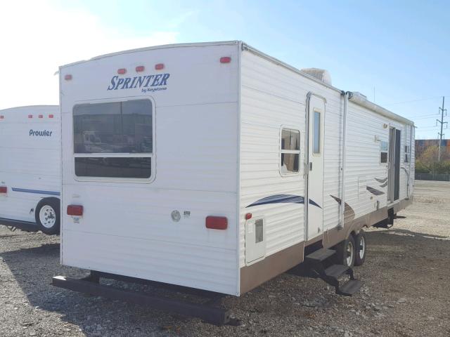 4YDT3652771530386 - 2007 KEYSTONE SPRINTER WHITE photo 4