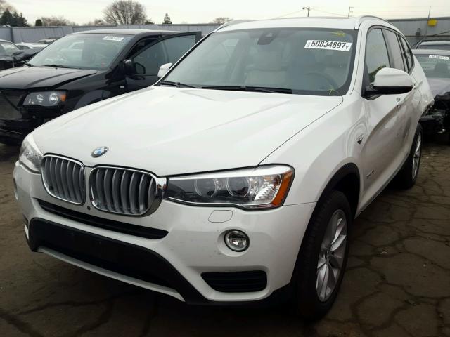 5UXWX9C51F0D60406 - 2015 BMW X3 XDRIVE2 WHITE photo 2