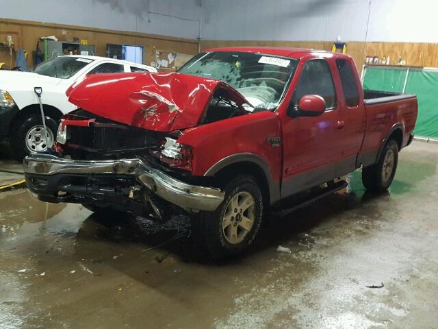 2FTRX18L23CA06032 - 2003 FORD F150 RED photo 2