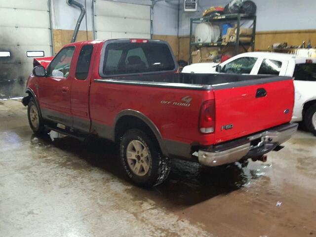 2FTRX18L23CA06032 - 2003 FORD F150 RED photo 3