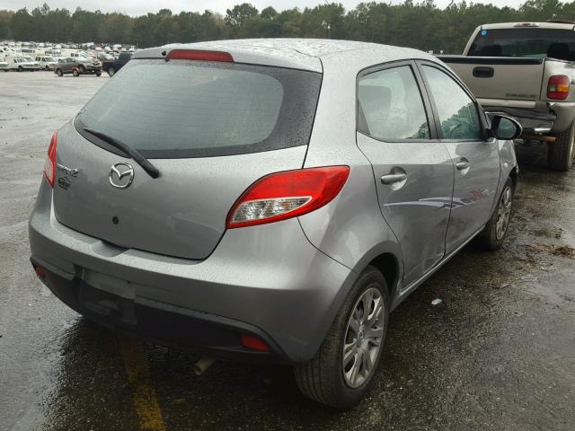 JM1DE1KY0C0135866 - 2012 MAZDA MAZDA2 SILVER photo 4