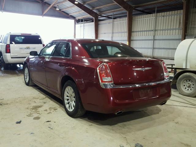 2C3CCAAG7EH235525 - 2014 CHRYSLER 300 RED photo 3