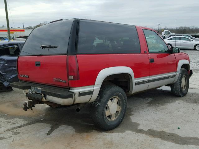 1GKEK18K7SJ726953 - 1995 GMC YUKON RED photo 4