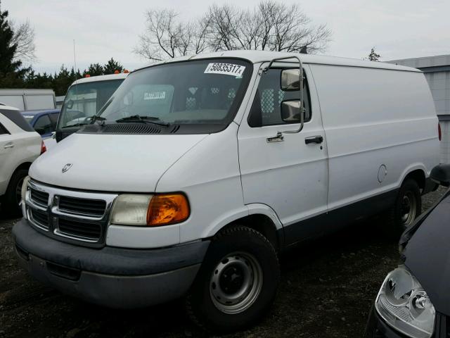 2B7HB11XXXK523842 - 1999 DODGE RAM VAN B1 WHITE photo 2