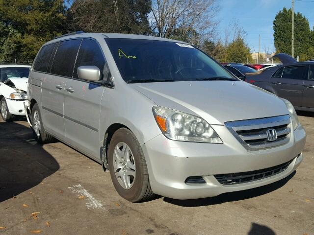 5FNRL38495B120427 - 2005 HONDA ODYSSEY EX SILVER photo 1