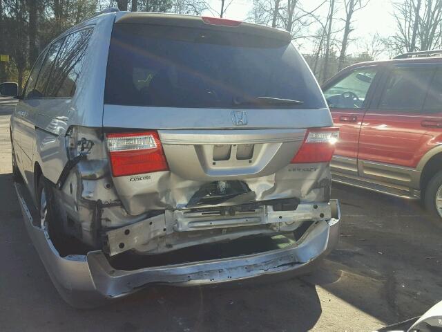 5FNRL38495B120427 - 2005 HONDA ODYSSEY EX SILVER photo 9