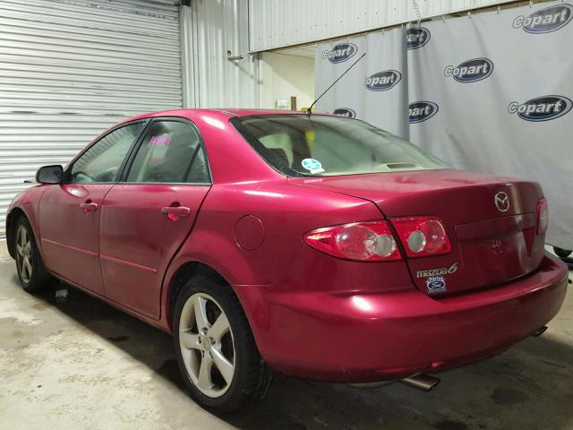 1YVHP80C955M37801 - 2005 MAZDA 6 I RED photo 3