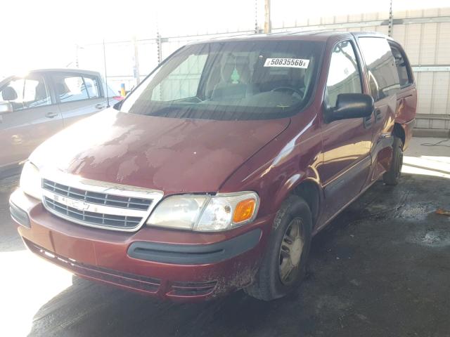 1GNDX03E63D107496 - 2003 CHEVROLET VENTURE RED photo 2