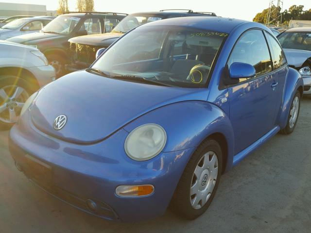 3VWCC21C7XM423204 - 1999 VOLKSWAGEN NEW BEETLE ლურჯი ფოტო 2