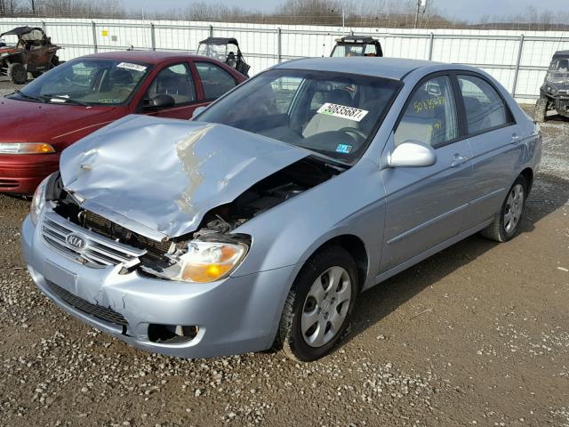 KNAFE122075430282 - 2007 KIA SPECTRA EX BLUE photo 2