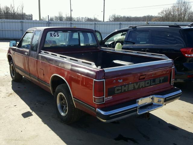 1GCCS19Z3L8121349 - 1990 CHEVROLET S TRUCK S1 RED photo 3