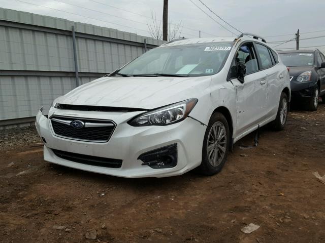 4S3GTAB66H3717610 - 2017 SUBARU IMPREZA PR WHITE photo 2