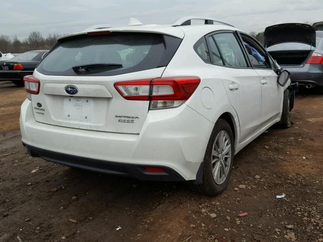 4S3GTAB66H3717610 - 2017 SUBARU IMPREZA PR WHITE photo 4