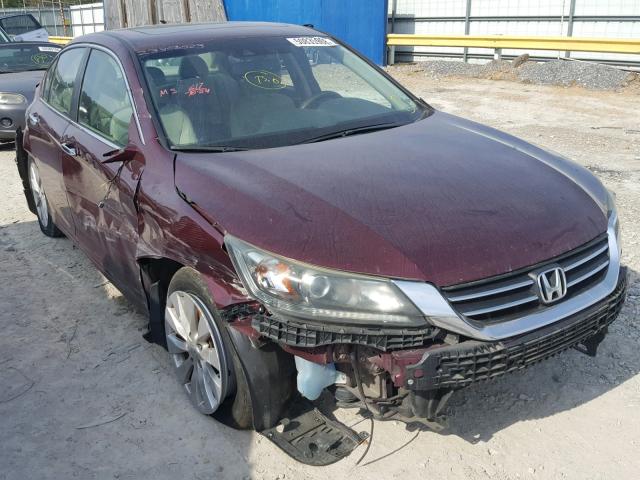 1HGCR2F82DA125241 - 2013 HONDA ACCORD EXL MAROON photo 1