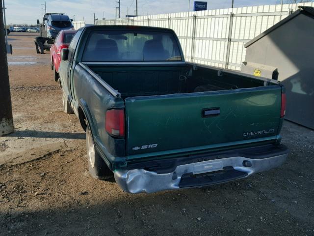 1GCCS1442X8114264 - 1999 CHEVROLET S TRUCK S1 GREEN photo 3