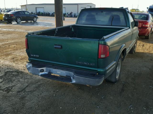 1GCCS1442X8114264 - 1999 CHEVROLET S TRUCK S1 GREEN photo 4