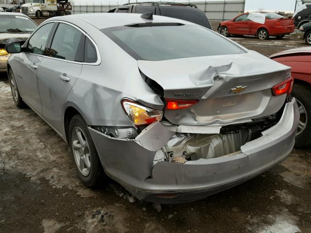 1G1ZB5ST8GF359361 - 2016 CHEVROLET MALIBU LS SILVER photo 3